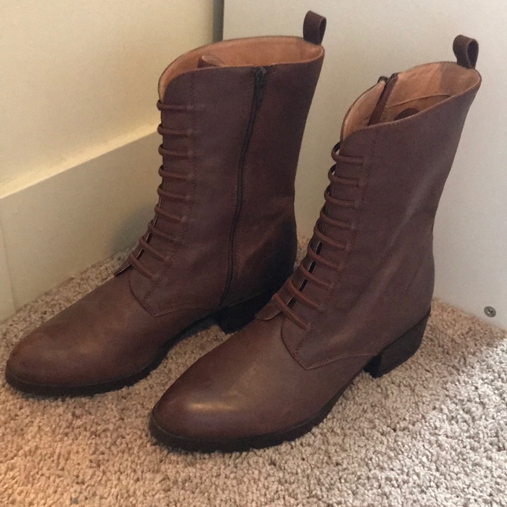 Corso Como leather Raymond combat boots